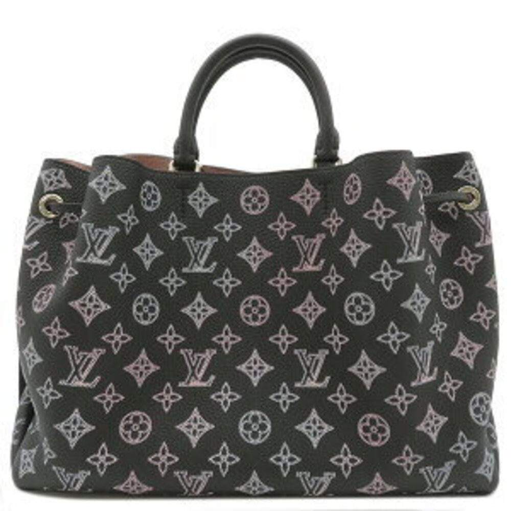 Louis Vuitton Bella Tote Bag Black Pink Shoulder Strap Classic